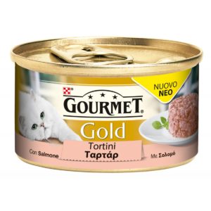 Υγρή Τροφή για Ενήλικες Γάτες Purina Gourmet Gold Ταρτάρ με Σολομό 85 gr