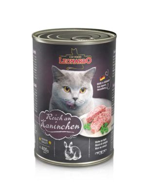 Υγρή Τροφή Leonardo Rabbit Εκλεπτισμένο πατέ για γάτες με κουνέλι 400gr