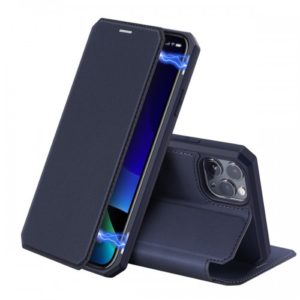 Dux Ducis Skin X Δερμάτινη Μαγνητική Θήκη Πορτοφόλι με Βάση Στήριξης για iPhone 11 Pro - Μπλε