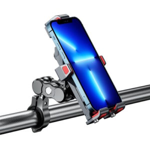 Kewig M23-C Αντικραδασμική Περιστρεφόμενη 360° Βάση Κινητού 3.5 έως 7.0 για Μηχανή/Ποδήλατο Αλουμινίου με Κλείδωμα Ασφαλείας