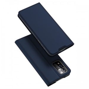 Dux Ducis Skin Pro Δερμάτινη Μαγνητική Θήκη Πορτοφόλι με Βάση Στήριξης για Redmi Note 11 Pro - Μπλε