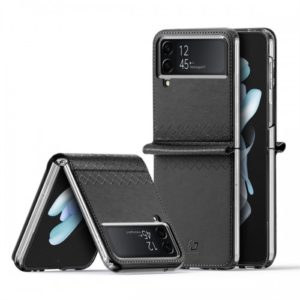 Dux Ducis Bril Pro Δερμάτινη Θήκη Πορτοφόλι με Βάση Στήριξης για Samsung Galaxy Z Flip 4 5G - Μαύρη