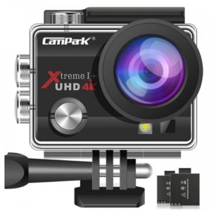 Campark ACT74-Black Action Camera (4K/20MP/EIS/2 Screen/WiFi/2 Μπατ./Χειριστήριο Βραχιόλι)