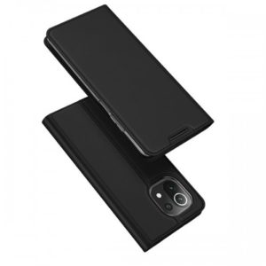 Dux Ducis Skin Pro Δερμάτινη Μαγνητική Θήκη Πορτοφόλι με Βάση Στήριξης για Xiaomi Mi 11 Lite - Μαύρη