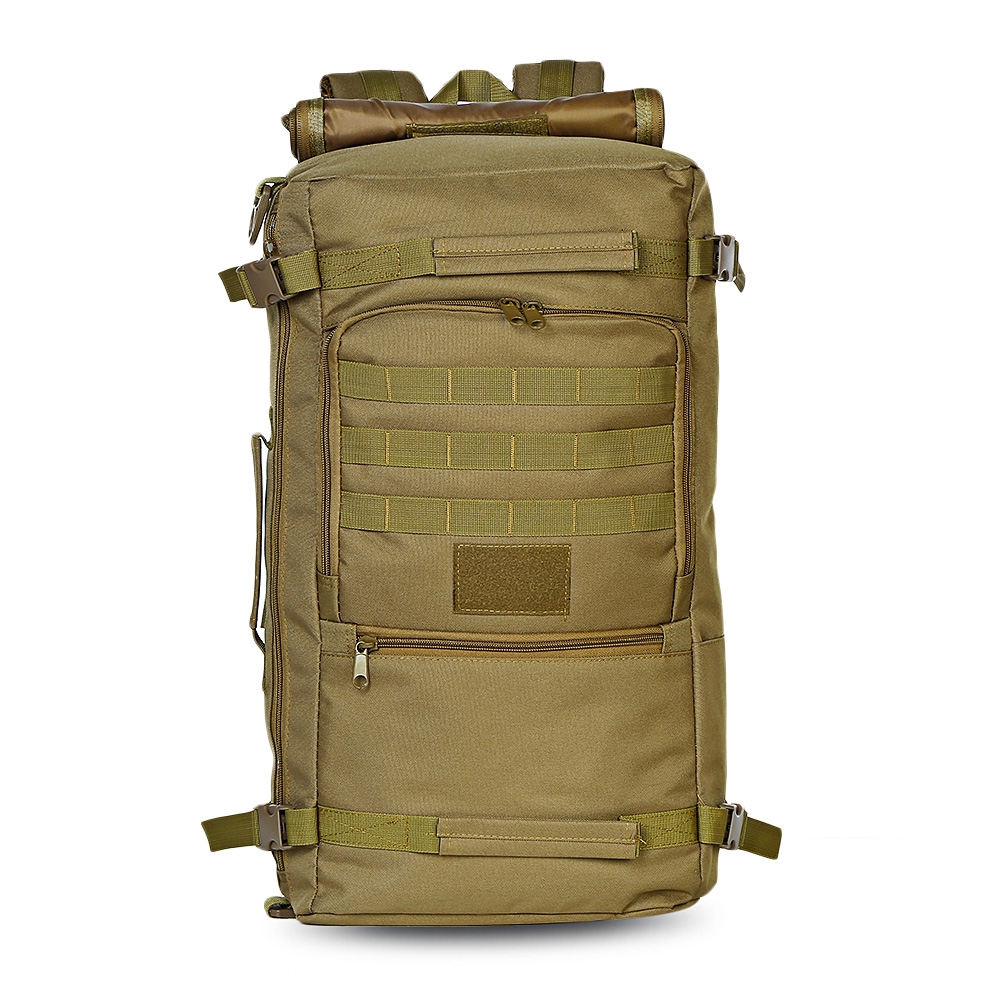60L Outdoor Tactical Backpack Shoulder Bag for Camping Hiking τσάντας πλάτης αδιάβροχη καφέ