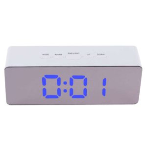 TS - S69 BLUE LED mirror επιτραπέζιο ρολόι με ένδειξη θερμοκρασίας και ξυπνητήρι