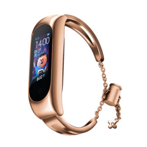 Bracelet Λουράκι μεταλλικό ροζ χρυσό για Xiaomi Mi Band 6 5 4 3 OEM