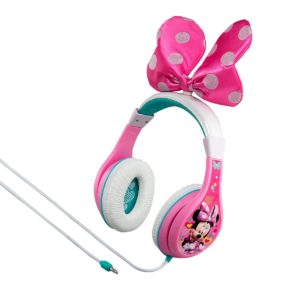 eKids Minnie Mouse Ενσύρματα Ακουστικά με ασφαλή μέγιστη ένταση ήχου για παιδιά και εφήβους MM-140 ΡοζΛευκό