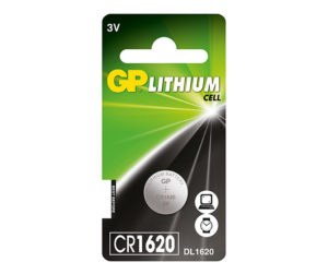GP Batteries Μπαταρία Λιθίου CR1620 3V 78mAh 1 Τεμ.