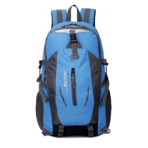 Hong Jing keep walking Casual Waterproof Simple Backpack τσάντας πλάτης αδιάβροχη μαύρο-μπλε 40L