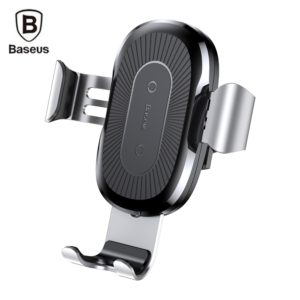 Baseus WXYL-0S Wireless Fast Charger Gravity Car Mount SILVER