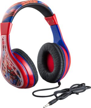 eKids Spiderman Ενσύρματα Ακουστικά με ασφαλή μέγιστη ένταση ήχου για παιδιά και εφήβους και ενσωματωμένο μικρόφωνο SM-140.UEXv0 ΜαύροΚόκκινο