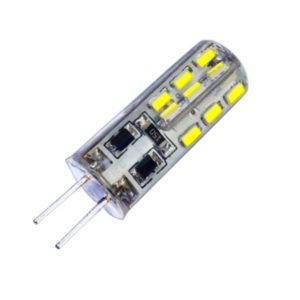 G4 Base 24 LED Lamp Bulb 1W DC 12V White Light Undimmable 360 Degrees Beam Angle