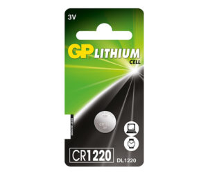 GP Batteries Μπαταρία Λιθίου CR1220 3V 36mAh 1 Τεμ.