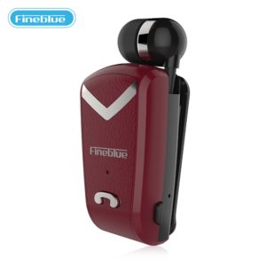 Fineblue F - V2 red Retractable Wireless Bluetooth Earphones for Business