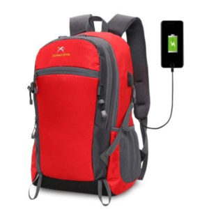 Xuanyufan XYF0029 Outdoor Hiking Lightweight Travel Backpack 35l with USB Port τσάντας πλάτης αδιάβροχη κόκκινη