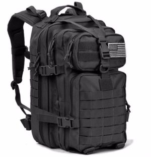 3P Military 45L Backpack - Sports Bag for Camping Traveling Hiking Trekking - Σακίδιο πλάτης Μαύρο