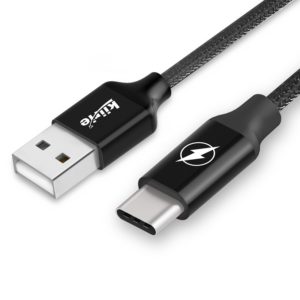 Kiirie USB Type-C Cable 3Pack（2x1m και 1x2m Nylon Braided Cord Fast Charger with Reversible Connector