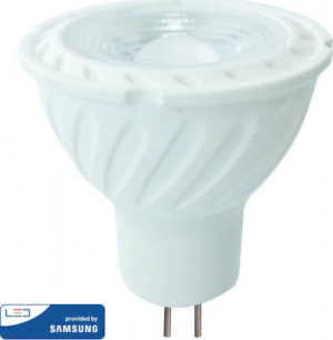 LED Spot Λάμπα 12v MR16 6.5W V-TAC PRO Samsung Chip 110° 450lm 12V Θερμό Λευκό 3000Κ – SKU 204