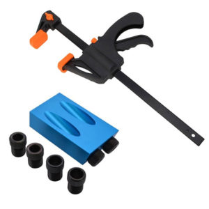 Woodworking Pocket Hole Jig Angle Drill Guide Set 8PCS Hole Puncher Locator Jig Drill For Carpentry