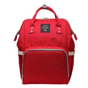 Gabesy All in One Practical Baby Diaper Bag with Separate Pocket Κόκκινη