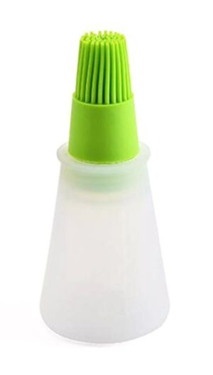 Μπουκάλι λαδιού με πινέλο HUH-0036 12 x 5cm πράσινο