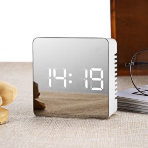 TS - S70 LED mirror επιτραπέζιο ρολόι με ένδειξη θερμοκρασίας και ξυπνητήρι