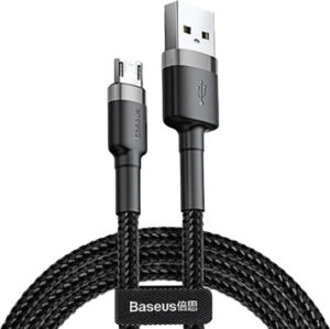 Baseus CAMKLF-BG1 Micro USB Cafule cable 2.4A 1m black-gray
