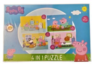 Παιδικό Puzzle Peppa Pig 4 in a Box 72pcs 19x29 ARJ028060D