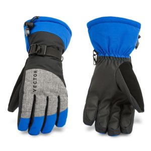 Vector STQ11000 Large Windproof Water Resistant Winter Warm Skiing Snowboarding Gloves Blue