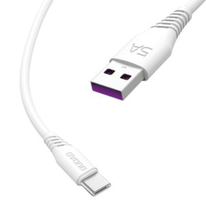 Καλώδιο Dudao USB USB Type C fast charging data cable 5A - 1m ΛΕΥΚΟ L2T