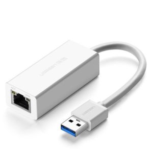 Ugreen USB 3.2 Gen 1 1000 Mbps Gigabit Ethernet external network adapter Λευκό 20255
