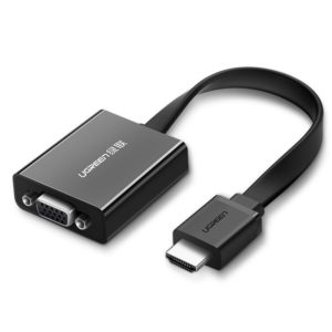 Ugreen HDMI - VGA micro USB audio 35 mm mini jack adapter Μαύρο 40248