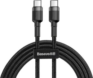 Baseus Type-c Cafule PD 2.0 60W flash charging cable 20V 3A 1m black-gray CATKLF-GG1