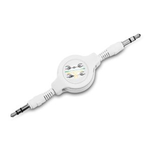 OEM Audio Cable 3.5mm male - 3.5mm male 0.75m με Επαναφορά Λευκό