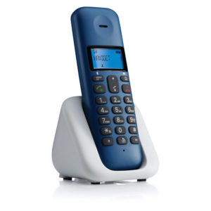 Motorola T301 Royal Blue Ελληνικό Μενού Ασύρματο τηλέφωνο με ανοιχτή ακρόαση