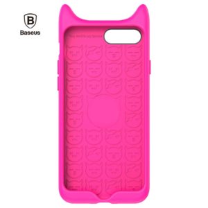 Baseus 5.5 inch Protective Comfortable Devil Phone Case Protector Cover for iPhone 7 Plus - Ροζ - ARAPIPH7P-XM0R