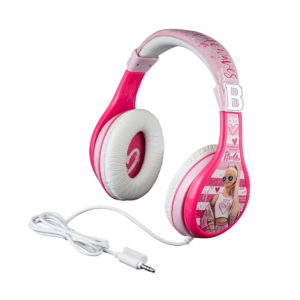 eKids Barbie Ενσύρματα Ακουστικά με ασφαλή μέγιστη ένταση ήχου για παιδιά και εφήβους BE-140 ΛευκόΡοζ