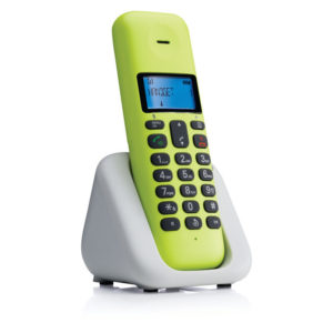 Motorola T301 Lime Lemon Ελληνικό Μενού Ασύρματο τηλέφωνο με ανοιχτή ακρόαση