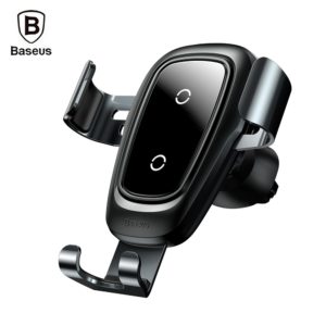 Baseus WXYL-B0A black Metal Wireless Charger Gravity Car Mount 10W for 4 - 6.5 inch Mobile Phones