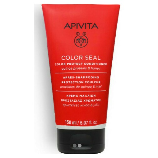 Apivita Color Seal Conditioner για Προστασία Χρώματος για Βαμμένα Μαλλιά, με πρωτεϊνες κινόα και μέλι 150ml.