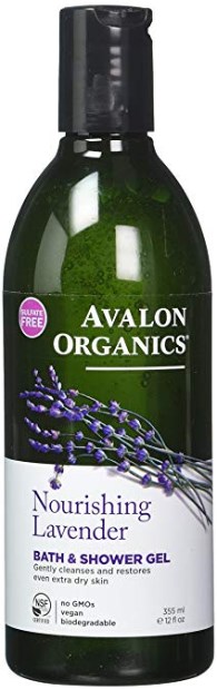 Avalon Organics Nourishing Lavender, Bath Shower Gel - 12 Fl. Oz. 335ml