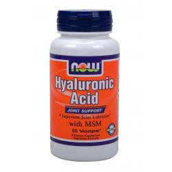 Now HYALURONIC ACID 50mg with MSM, 60vcaps