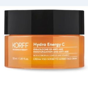 Korff Hydra Energy C Moisturizing and Ani-Age Sorbet Face Cream, Για κανονικές και μικτές επιδερμίδες, 50ml.