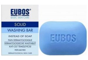 Eubos Solid Blue Washing Bar Πλάκα Καθαρισμού για πρόσωπο και σώμα, 125gr