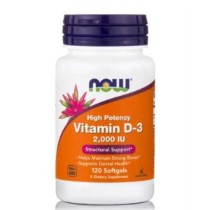 Now Vitamin D-3 2000 IU 120 μαλακές κάψουλες