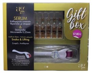 Ag Pharm Gift Box Snake Serum 3x2ml, Lifting Serum 2x2ml Derma Roller 0.25mm