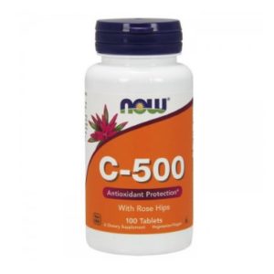 Now C-500, 100 Tabs (with Rose Hips)