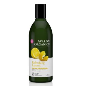 Avalon Organics Refreshing Bath Shower Gel Lemon -12 Fl. Oz. 335ml