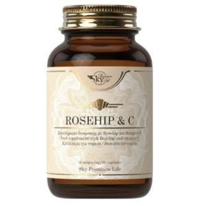 Sky Premium Life Rosehip 1000 mg Vitamin C, 60caps.